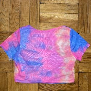 E girl 2000s zipper back mesh top